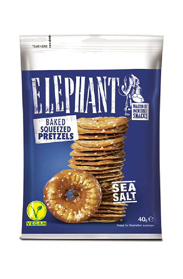 ELEPHANT - BRETZELS SEL DE MER 40G x24