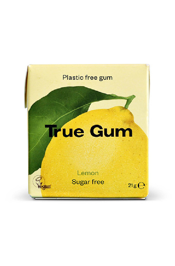 TRUE - CHEWING-GUM CITRON SANS SUCRES PRÉSENTOIR 21G x24