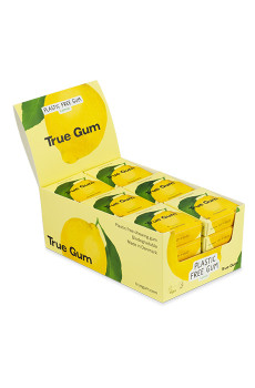 TRUE - CHEWING-GUM CITRON SANS SUCRES PRÉSENTOIR 21G x24