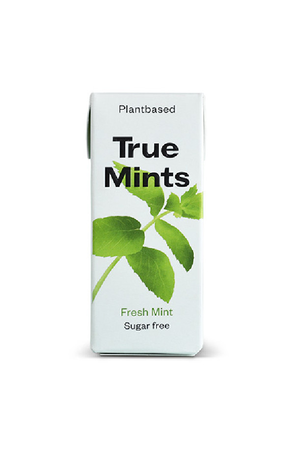 TRUE - PASTILLES MENTHE FRAICHE SANS SUCRES PRÉSENTOIR 13G x18