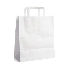 SAC CABAS POIGNEES PAPIER BLANC 70G H.280 x L.260 x P.200 MM x250 SAC CABAS POIGNEES PAPIER BLANC 70G H.280 x L.260 x P.200 MM x250