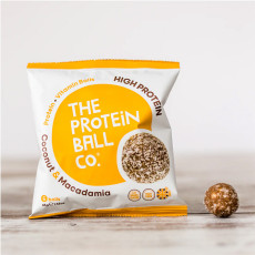 THE PROTEIN BALL - COCONUT + MACADAMIA HIGH PROTEIN 45G x10