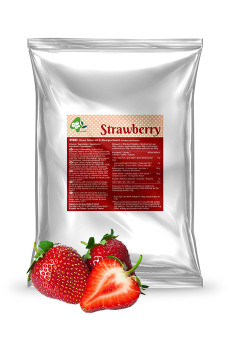 BUBBLE TEA POUDRE FRAISE VEGAN POCHE 1KG
