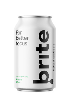 BRITE - BOISSON FOCUS PETILLANTE CITRON CITRON VERT CANETTE 330ML x24