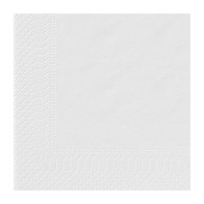 SERVIETTES PAPIER BLANC 200x200 MM 40 SACHETS DE 100