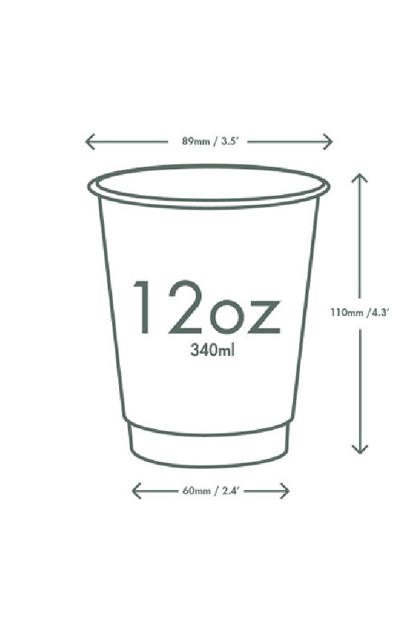 VEGWARE - GOBELET NOEL KRAFT DOUBLE PAROI 12OZ Ø89MM x25 LOGO REGLEMENTAIRE