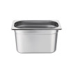 BAC INOX GN 1/4 POUR PRESENTOIR REFRIGERE H.162x L.265 x P.150 MM