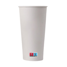 GOBELET CARTON BLANC 20OZ-500/650ML Ø90MM x50 GOBELET CARTON BLANC 20OZ-500/650ML Ø90MM x50