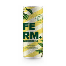 FERM - KOMBUCHA GINGEMBRE CITRONNELLE 250ML x24 BIO FERM - KOMBUCHA GINGEMBRE CITRONNELLE 250ML x24 BIO