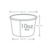 VEGWARE - POT SOUPE/GLACE PLA BLANC COMPOSTABLE 10OZ/296ML Ø90MM x50