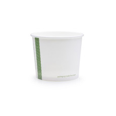 VEGWARE - POT SOUPE/GLACE PLA BLANC COMPOSTABLE 10OZ/296ML Ø90MM x50