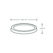 VEGWARE - COUVERCLE POT PORTION PLA COMPOSTABLE 2OZ/60ML x100