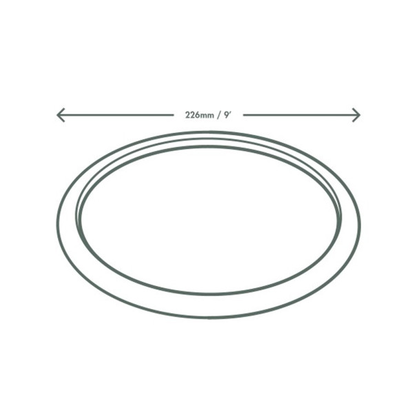VEGWARE - ASSIETTE BAGASSE BLANC COMPOSTABLE Ø23CM x50 VEGWARE - ASSIETTE BAGASSE BLANC COMPOSTABLE Ø23CM x50