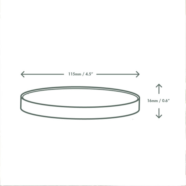 VEGWARE - COUVERCLE POT SOUPE/GLACE PAPIER BLANC COMPOSTABLE 12-32OZ Ø115MM x25 VEGWARE - COUVERCLE POT SOUPE/GLACE PAPIER BLANC COMPOSTABLE 12-32OZ Ø115MM x25