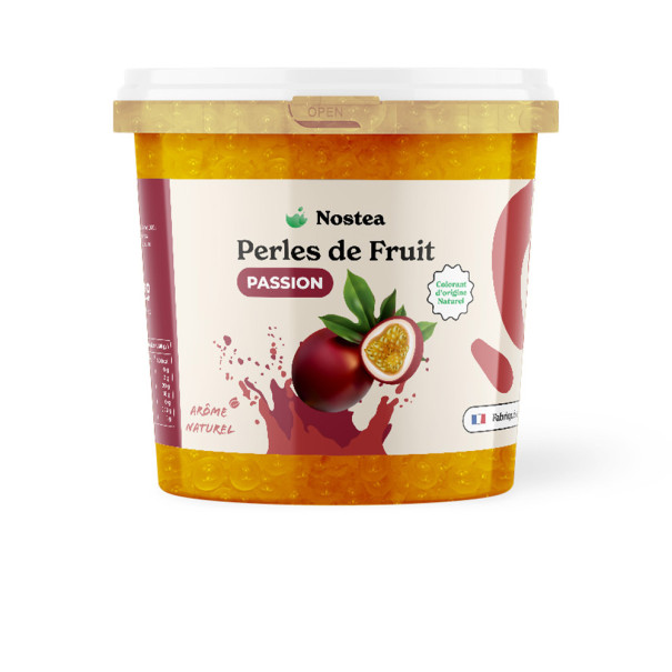 NOSTEA - PERLES DE FRUIT SAVEUR PASSION COLORANTS NATURELS SEAU 3.2KG NOSTEA - PERLES DE FRUIT SAVEUR PASSION COLORANTS NATURELS SEAU 3.2KG