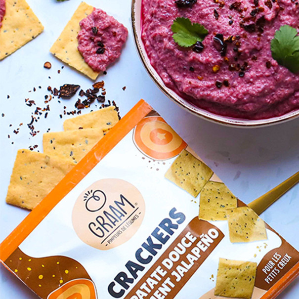 GRAAM - CRACKERS PATATE DOUCE PIMENT 30G x10