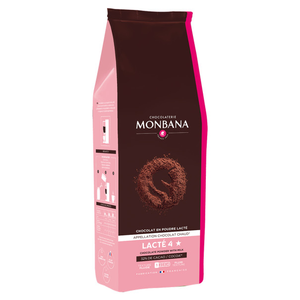 MONBANA - LACTE 4 ETOILES 32% CACAO SACHET 1KG