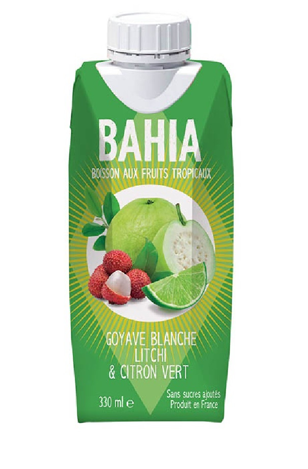 BAHIA - GOYAVE BLANCHE LITCHI CITRON VERT 330ML ECHANTILLON x1