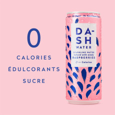 DASH - EAU PETILLANTE FRAMBOISE CANETTE ALU 330ML x12