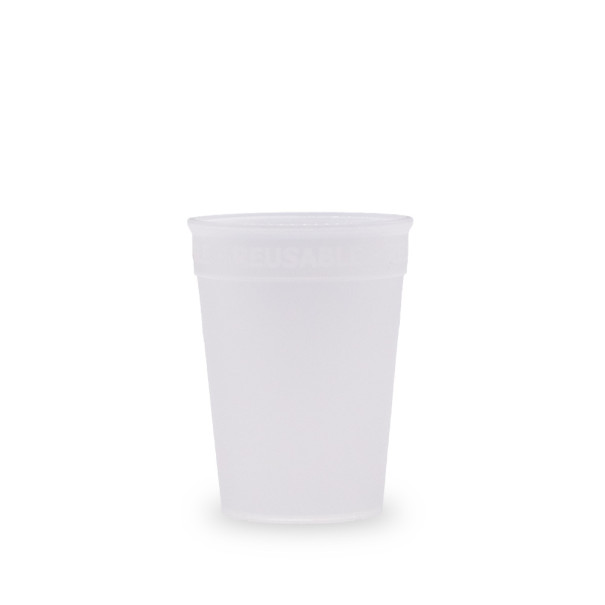 OKOCUP - GOBELET REUTILISABLE EN PP TRANSPARENT 11OZ-320ML Ø80MM x1