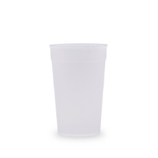 OKOCUP - GOBELET REUTILISABLE EN PP TRANSPARENT 13OZ-380ML Ø80MM x1
