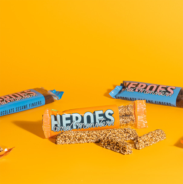 HEROES AND MONSTERS - SNACKS FINGERS SESAME NATURE 20G x40 BIO