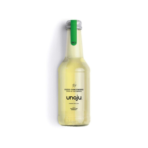 Unaju - Boisson pétillante yuzu concombre 250mlx12 BIO