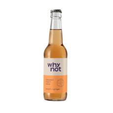 Why Not - Soda craft pêche gingembre bouteille verre 330ml x12 Bio