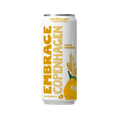 Embrace -  Eau pétillante Copenhagen citron gingembre canette 330ml x12