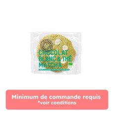 La Fabrique Cookies - Cookies matcha chocolat blanc sachet individuel 75g x16 Bio