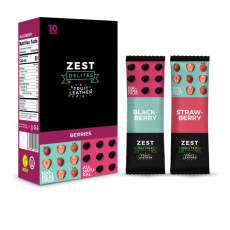 Zest Delites - Barres de fruit fraise et mûre pack de 10 Zest Delites - Barres de fruit fraise et mûre pack de 10