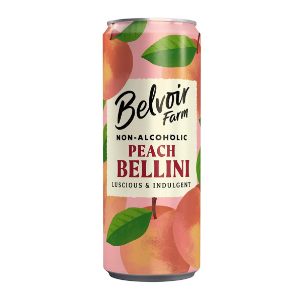 Belvoir - Bellini Sans Alcool Pêche Canette 250ml - Delidrinks