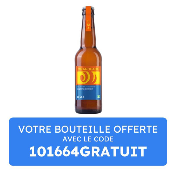 Uma - Orangeade bouteille verre 330ml x12 Bio