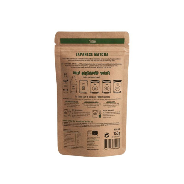 FONTE - GREEN MATCHA LATTE QUALITE CULINAIRE 175G BIO FONTE - GREEN MATCHA LATTE QUALITE CULINAIRE 175G BIO