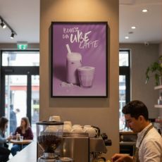 PLV - POSTER UBE LATTE A2 x1 PLV - POSTER UBE LATTE A2 x1