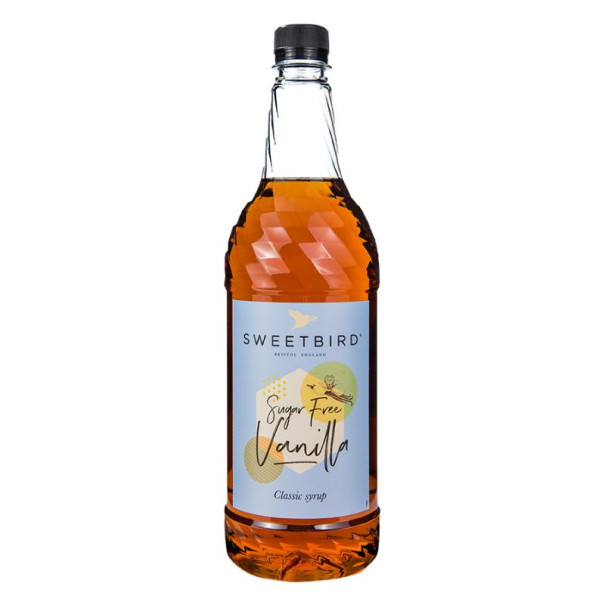 Sweetbird - Sirop vanille sans sucres bouteille PET 1L