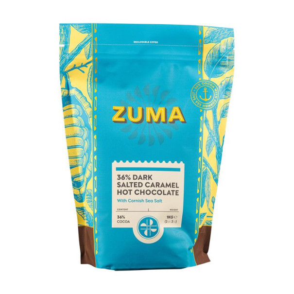 Zuma - Poudre chocolat noir caramel salé poche 1kg