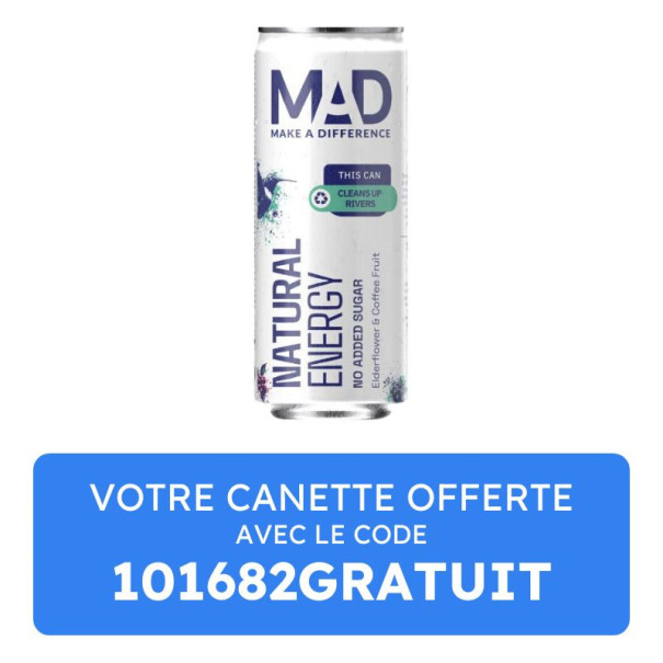 MAD - Natural energy fleur de sureau et cascara 330ml x1