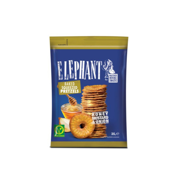 Elephant - Bretzels miel moutarde sachet 35g x24