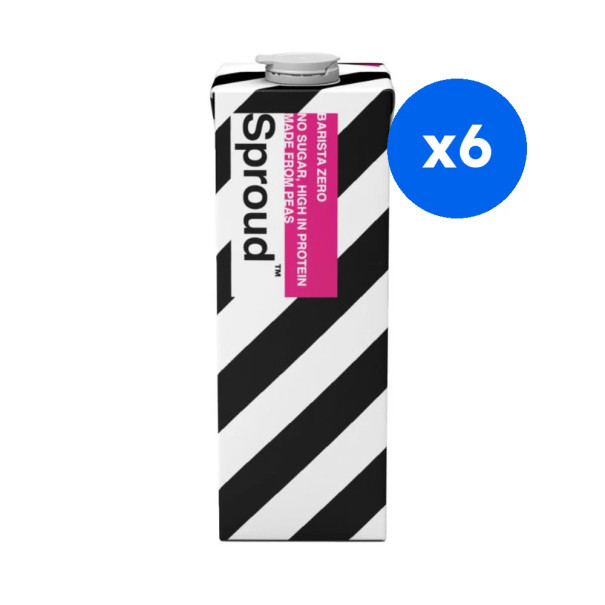 SPROUD - BOISSON VEGETALE POIS BARISTA ZERO BRIQUE 1L x6