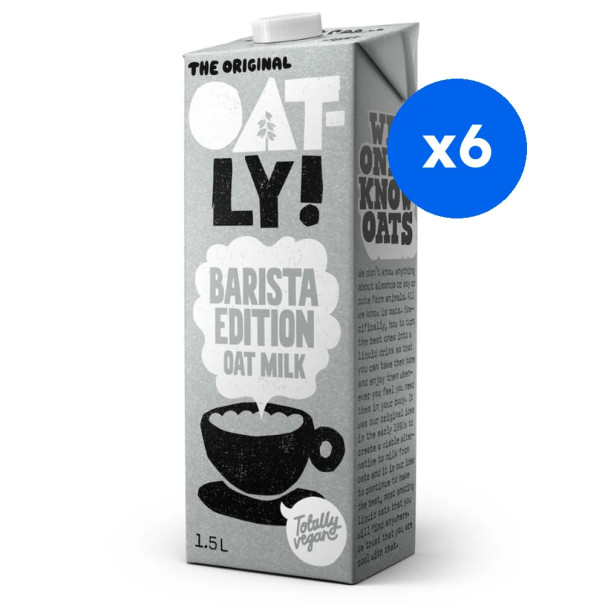 OATLY - BOISSON VEGETALE AVOINE BARISTA BRIQUE 1.5L x6
