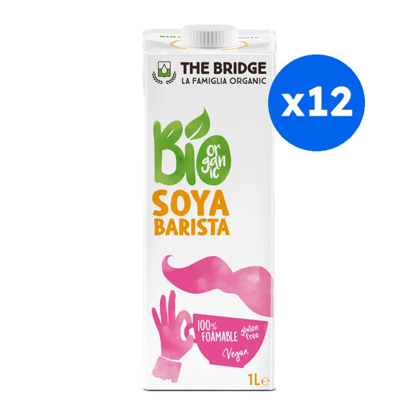 THE BRIDGE - BARISTA BOISSON VEGETALE SOJA BRIQUE 1L x12 BIO