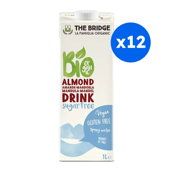 THE BRIDGE - BOISSON VEGETALE AMANDE SANS SUCRES 1L x12 BIO