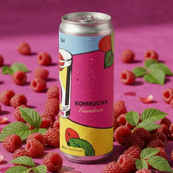 ARCHIPEL - KOMBUCHA FRAMBOISE CANETTE 330ML x24 BIO