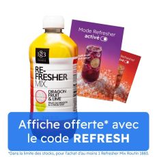 ROUTIN 1883 - REFRESHER MIX FRUIT DU DRAGON CITRON VERT 1L