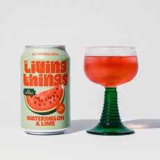 Living Things - Soda prébiotiques pétillant pastèque citron vert 330ml x12