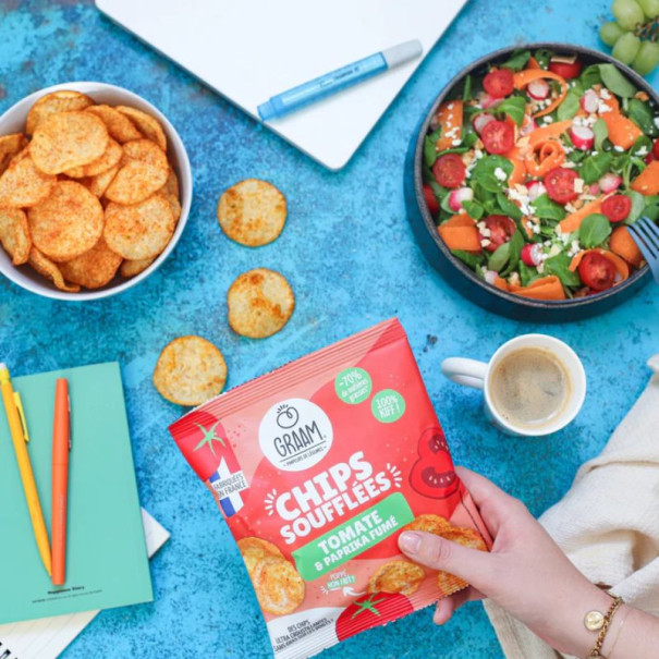 Graam - Chips de lentilles soufflées tomates paprika fumé  20gx20