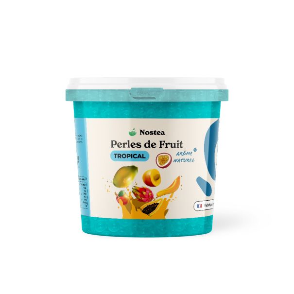 NOSTEA - PERLES DE FRUIT SAVEUR TROPICAL BLEU SEAU 3.2KG