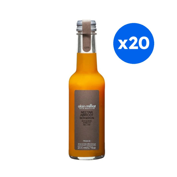 ALAIN MILLIAT - NECTAR ABRICOT BOUTEILLE VERRE 200ML x20