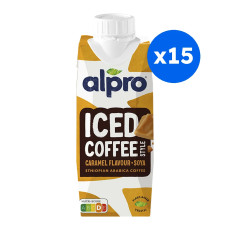ALPRO - BOISSON VEGETALE ICED COFFEE SOJA CARAMEL 250ML x15